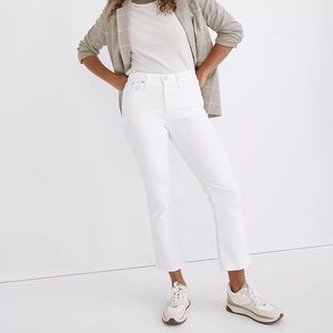 Madewell Cali Demi-Boot Jeans in Pure White